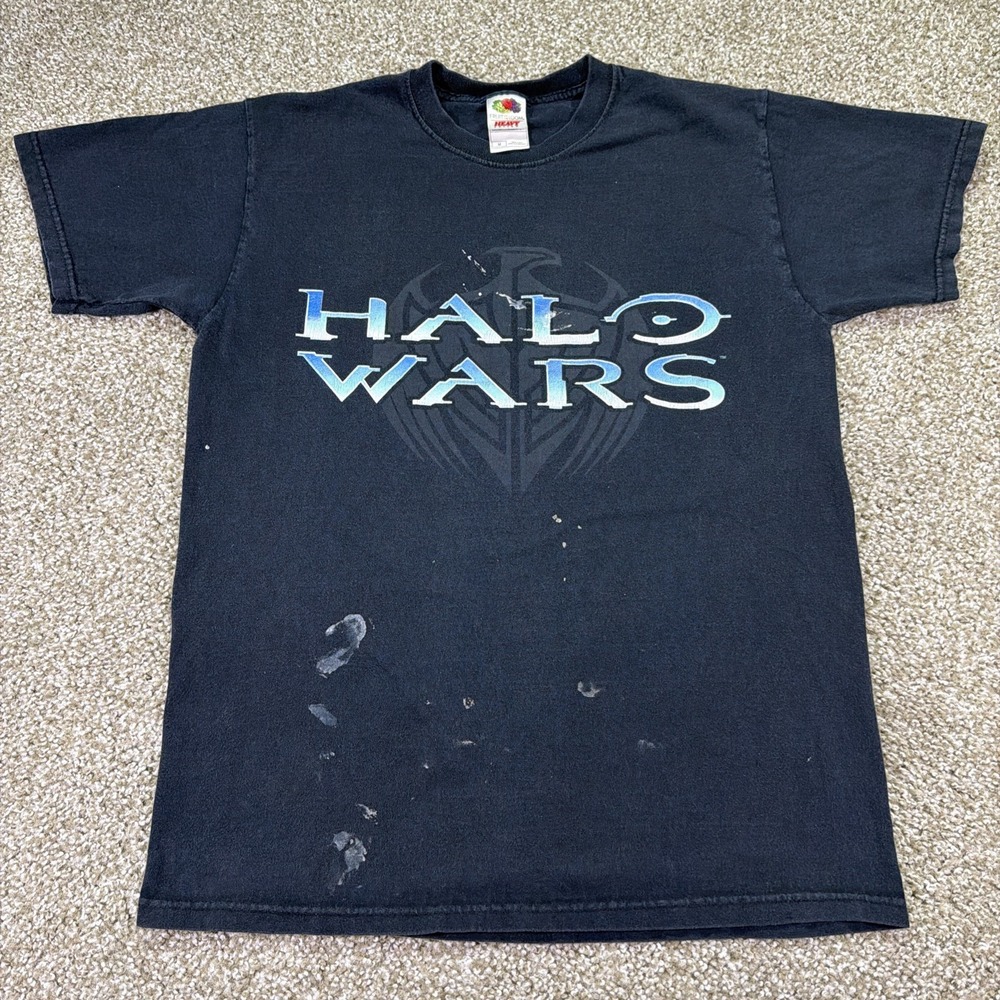 Vintage Halo Wars Video Game Tee Rare Size Medium Black